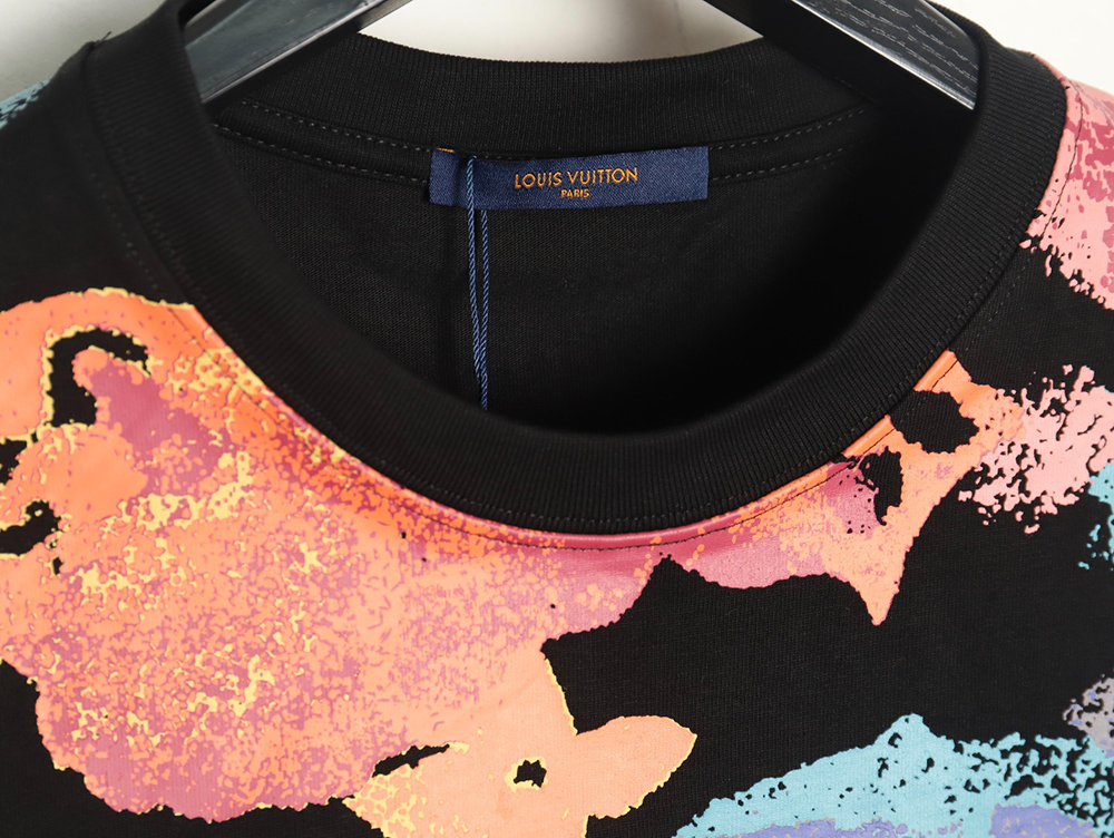 l0*is V*t0n ink-dyed monogram print short-sleeves tsk1