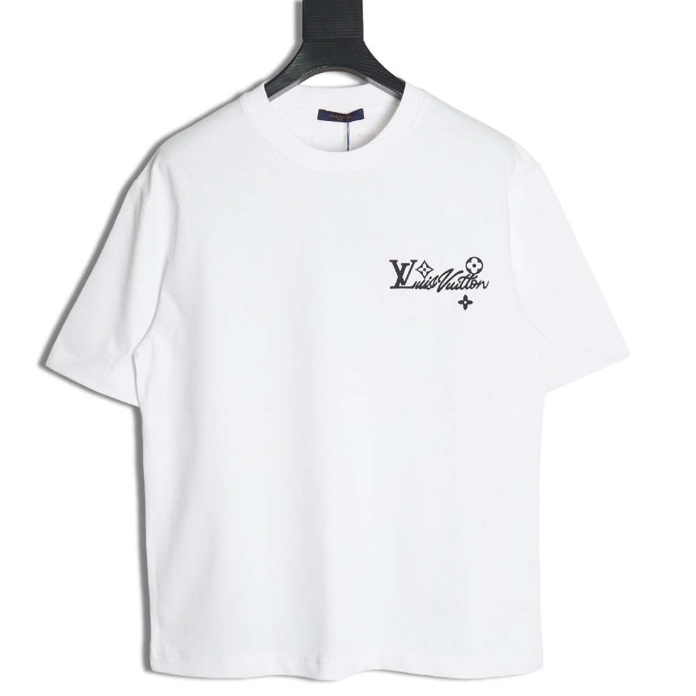 l0*is v*t0n laminating lettering hot Di*m*nd short sleeves