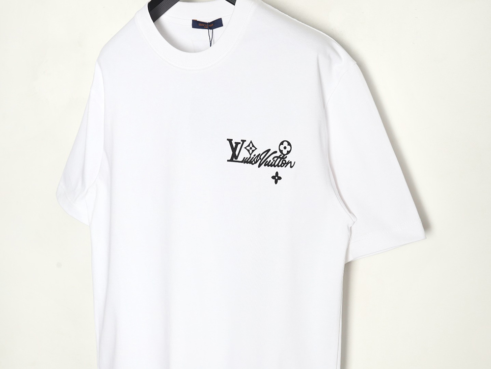 l0*is v*t0n laminating lettering hot Di*m*nd short sleeves