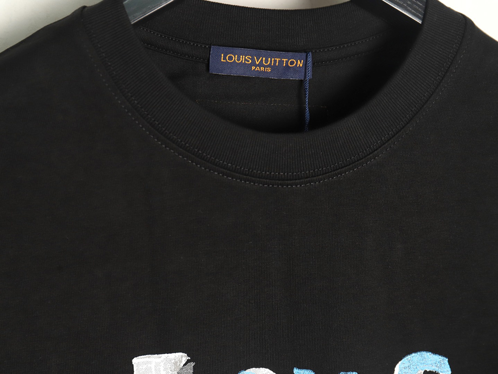 l0*is V*t0n hand-painted graffiti rabbit head print short-sleeve tsk1