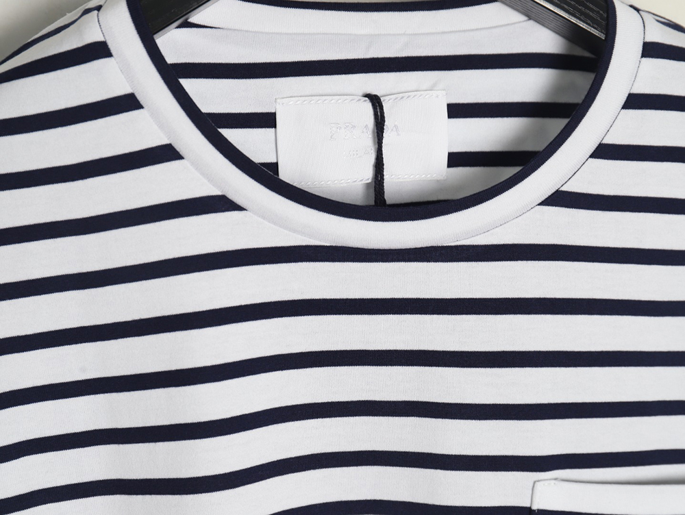 Pra*a striped pocket short sleeve t-shirt