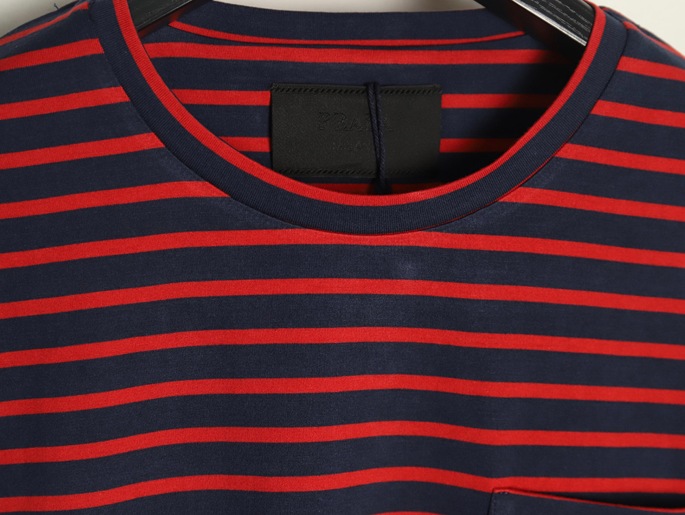 Pra*a striped pocket short sleeve t-shirt tsk1