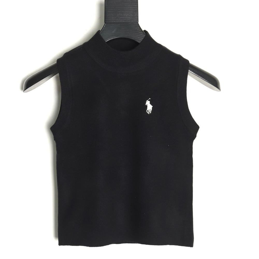 Ralph Lauren Women''s Embroidered Logo Knit Vest TSK2