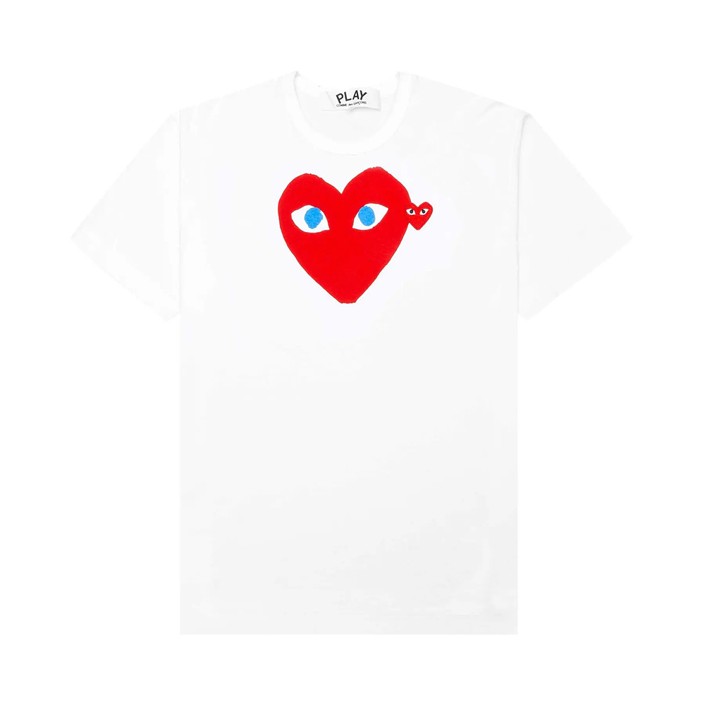 Comme des Garcons PLAY Red Heart Blue Eyes T-shirt