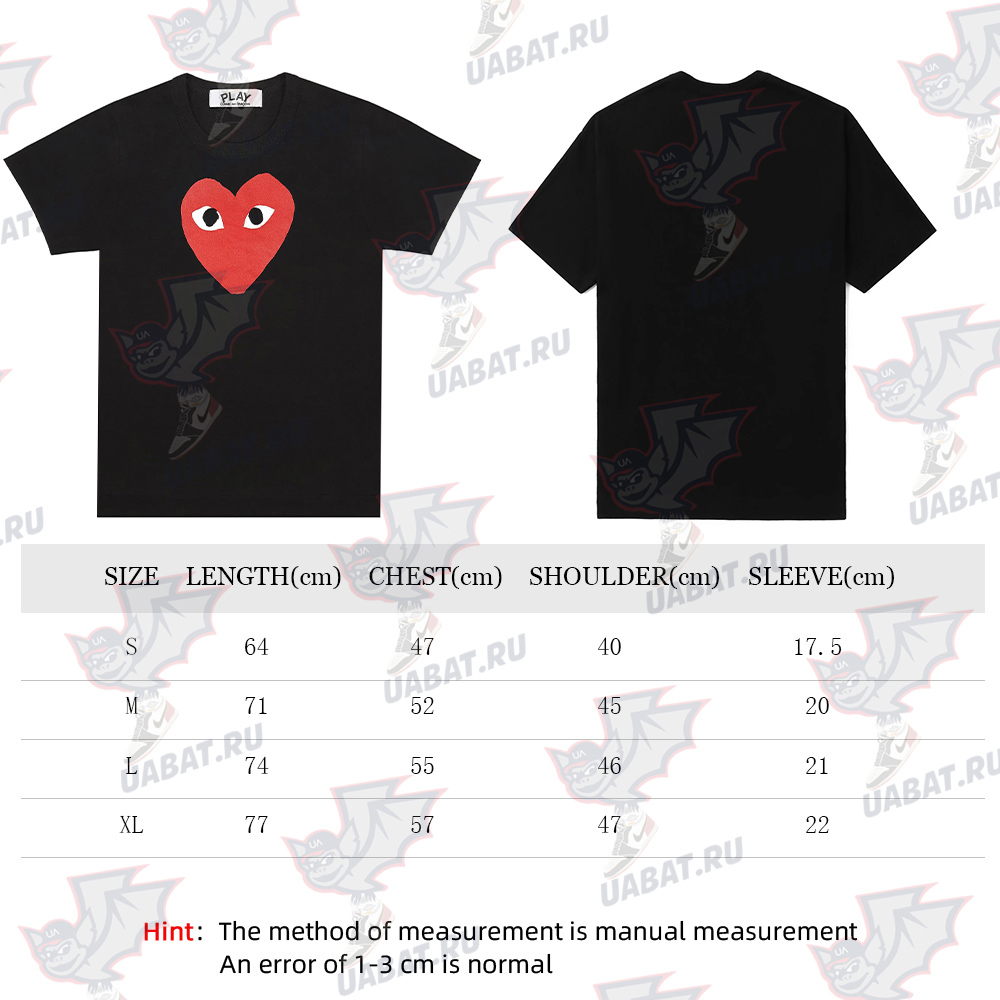 Comme des Garcons PLAY Play Red Heart T-shirt