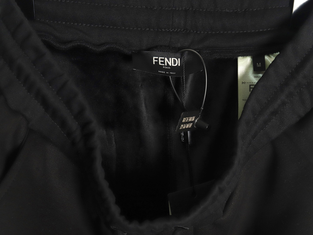 F**di toothbrush embroidered eyes monster plush trousers