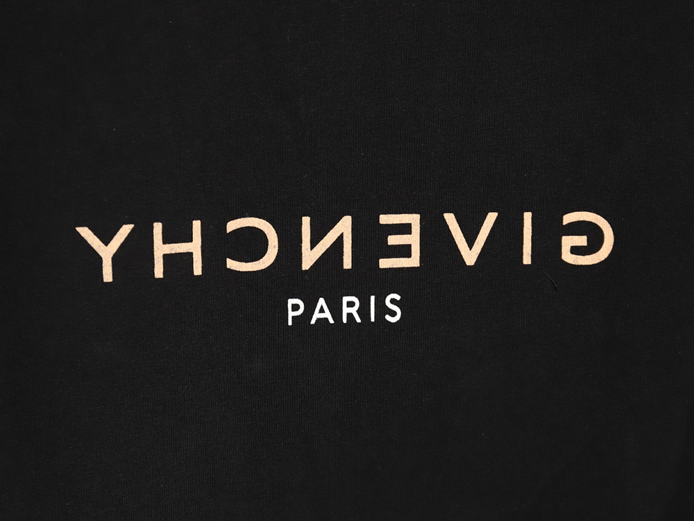 Givenchy reverse lettering print short sleeve T-shirt