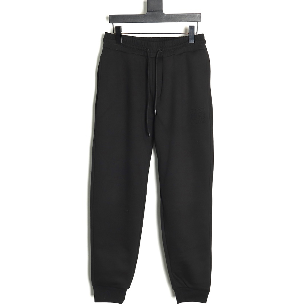 L0ew* obscure logo embossed fleece trousers
