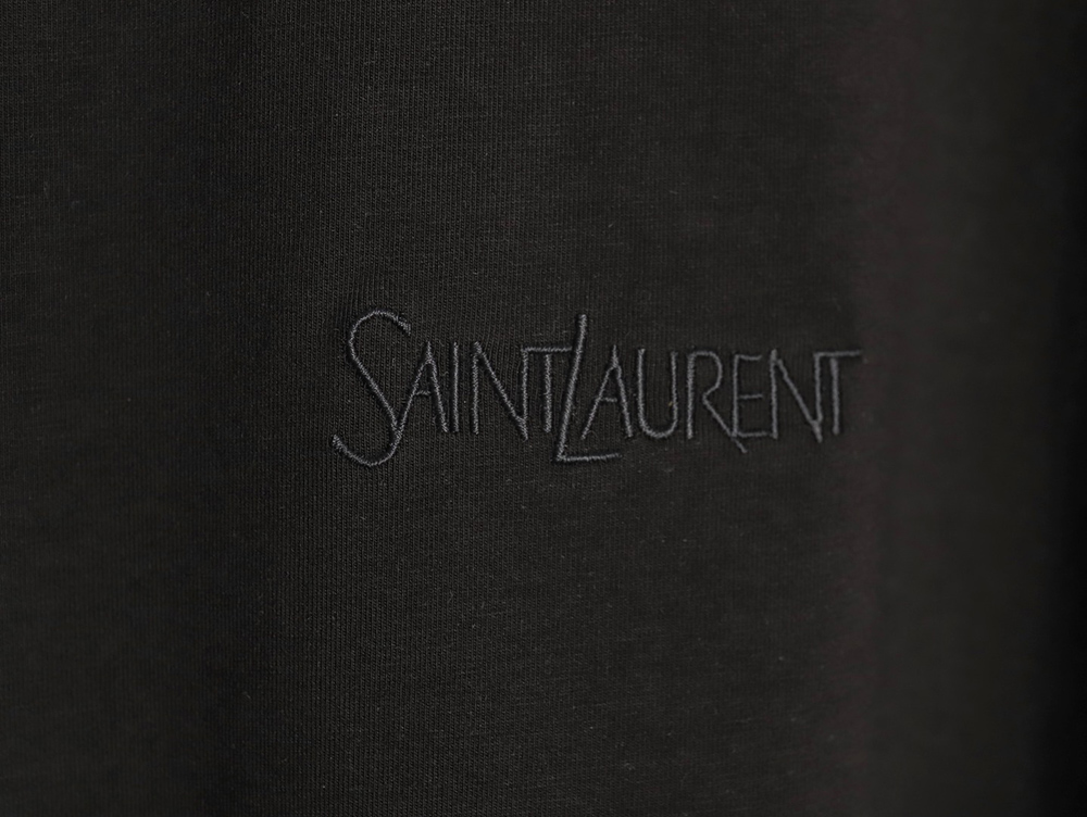 Sa**t Lau*nt chest logo embroidery short sleeves