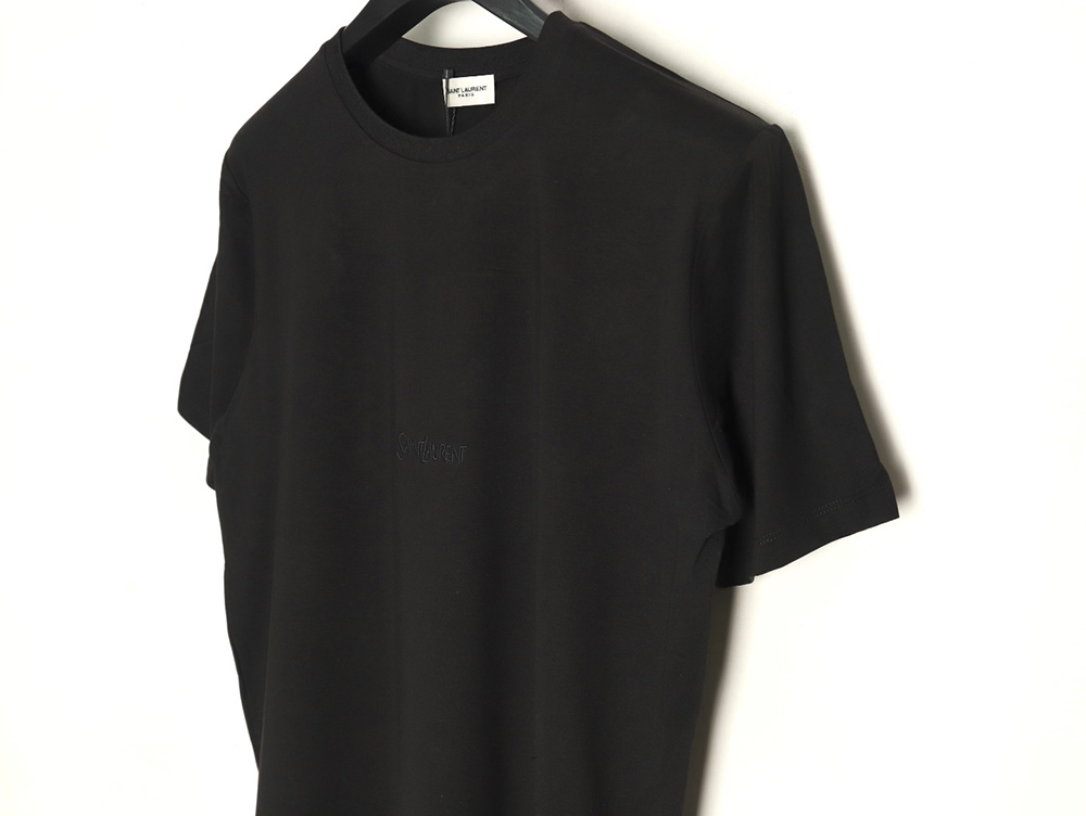 Sa**t Lau*nt chest logo embroidery short sleeves