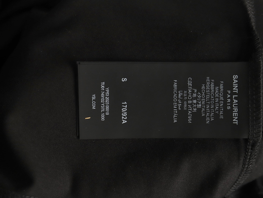 Sa**t Lau*nt chest logo embroidery short sleeves