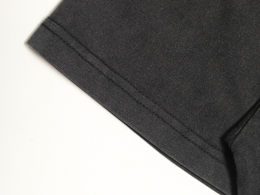 Ba*len*cia*ga night scene pattern faded letter print round neck short sleeve t-shirt