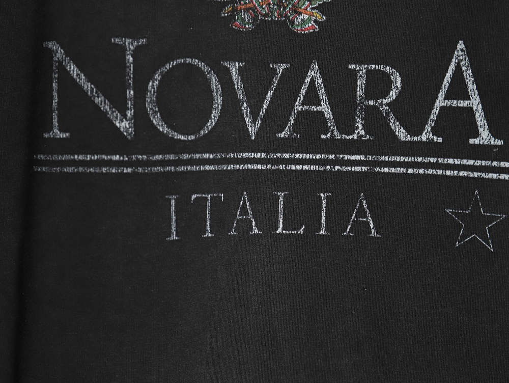 Ba*len*cia*ga wheat crown logo color printing short sleeve