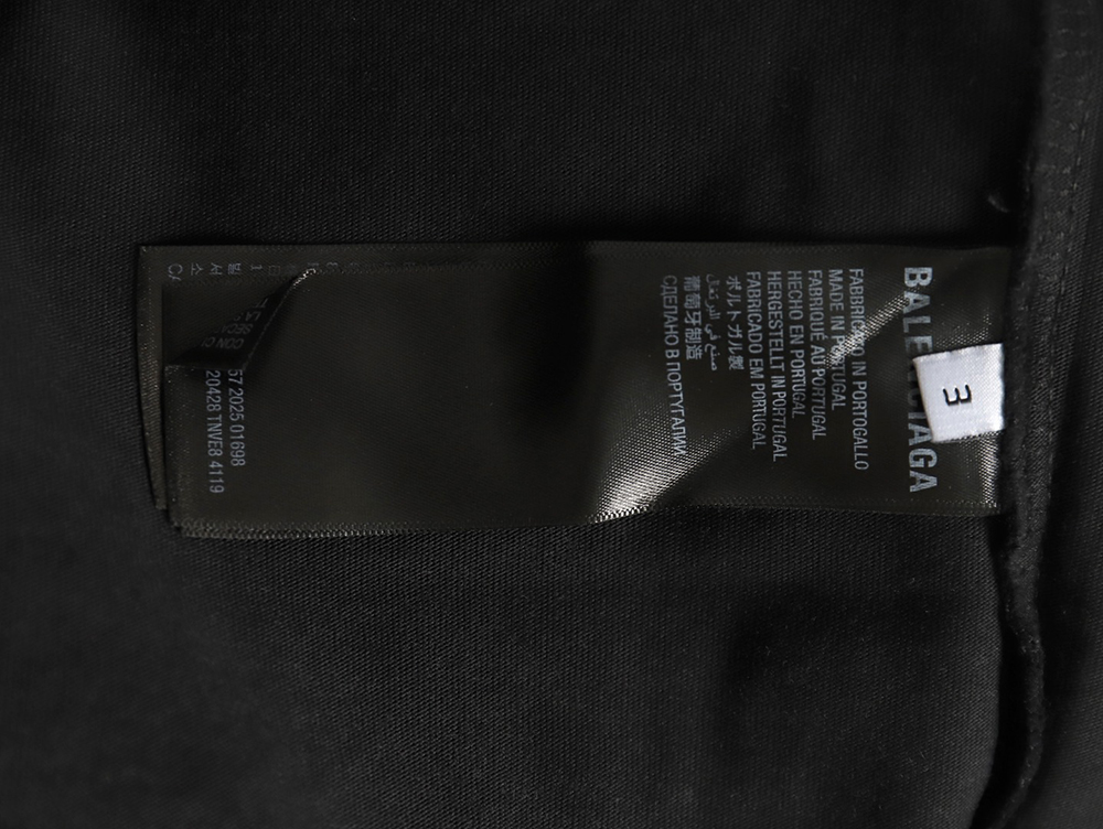 Ba*len*cia*ga wheat crown logo color printing short sleeve