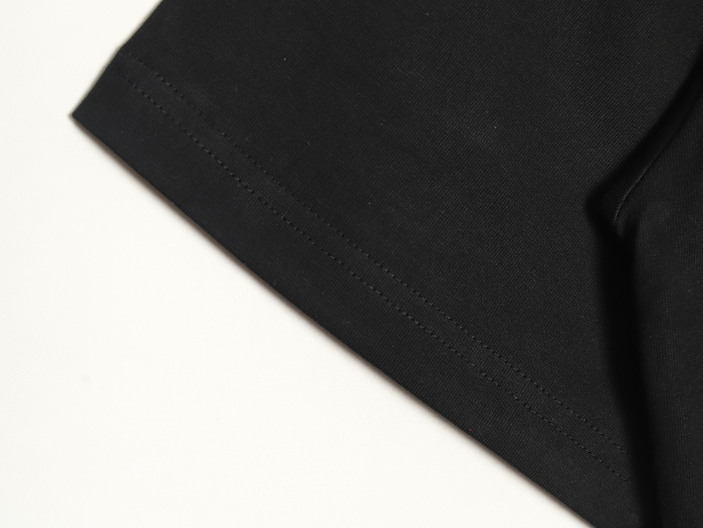 Ba*len*cia*ga double b cursive lettering print crew neck short sleeves