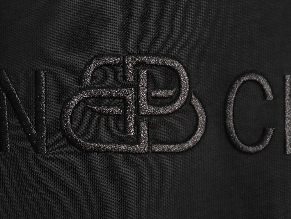 Ba*len*cia*ga obscure lock letter embroidered short-sleeved t-shirt tsk1