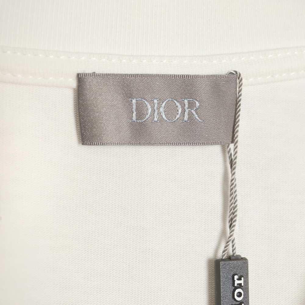 D*or patch embroidered lettering short sleeves