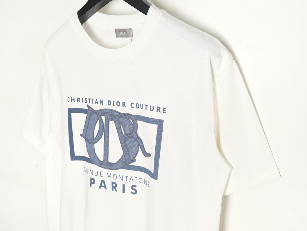 D*or patch embroidered lettering short sleeves