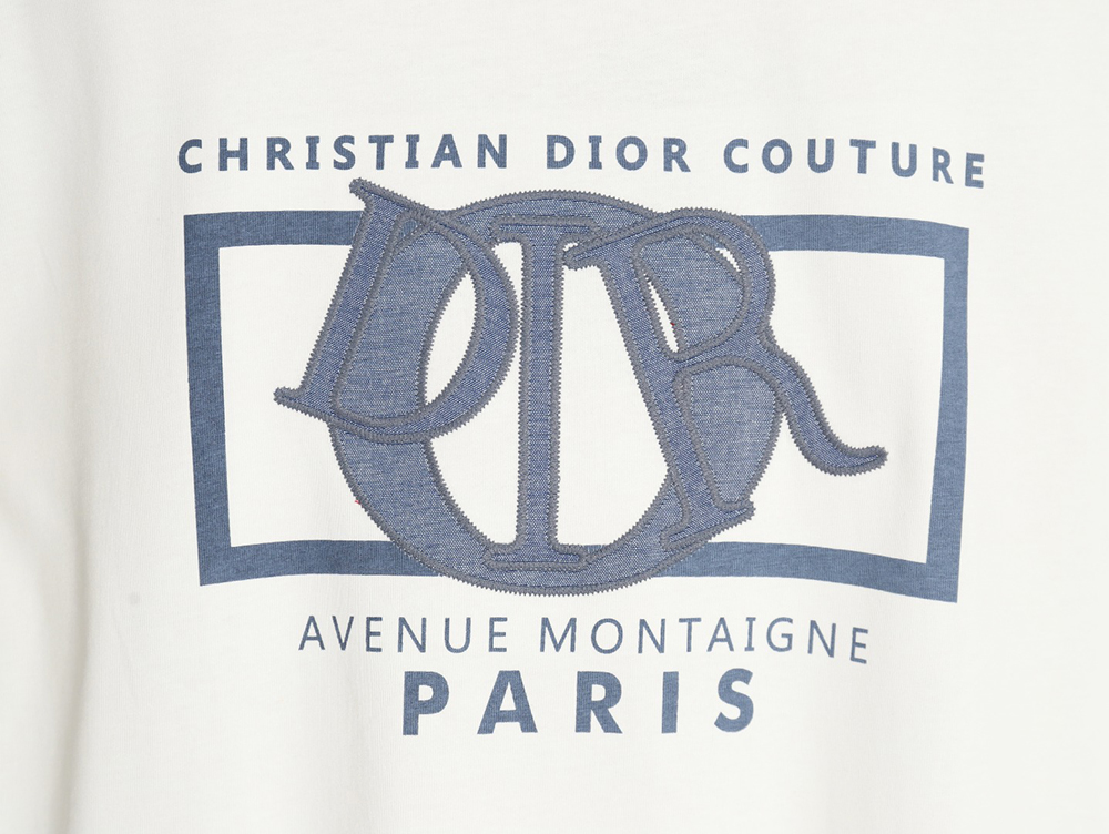 D*or patch embroidered lettering short sleeves