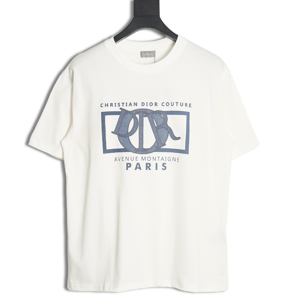 D*or patch embroidered lettering short sleeves