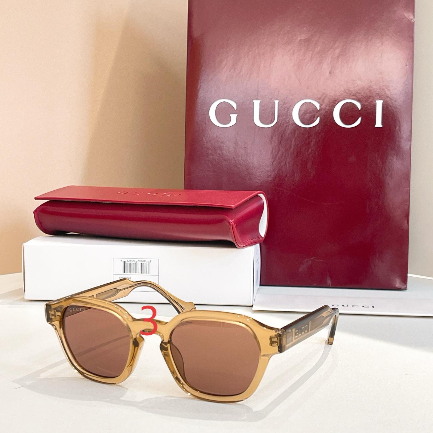 G*u*i oval frame sunglasses 797523