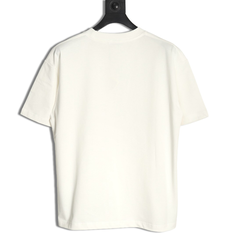 L0ew* chest colorful logo embroidery logo short sleeve t-shirt