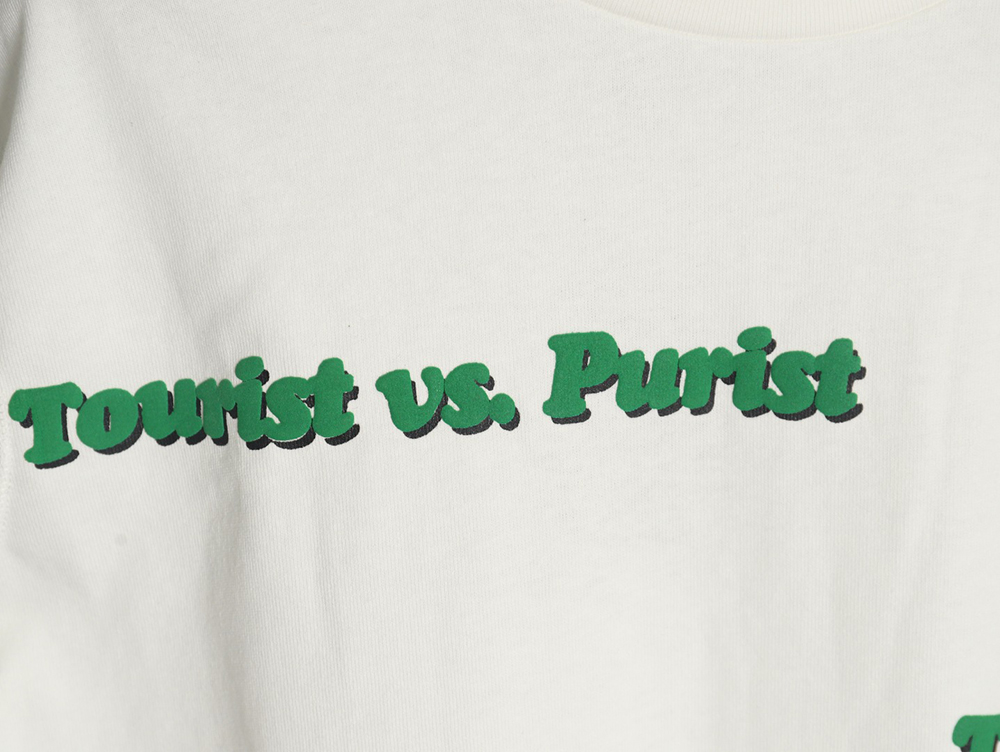 l0*is V*t0n green foam lettering round neck short-sleeved t-shirt