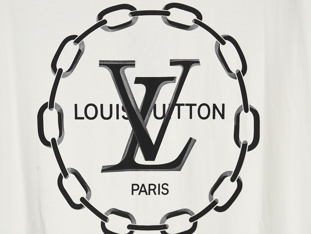 l0*is V*t0n back chain circle print short sleeve t-shirt
