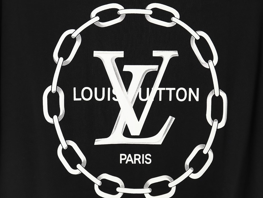 l0*is V*t0n back chain circle print short sleeve t-shirt