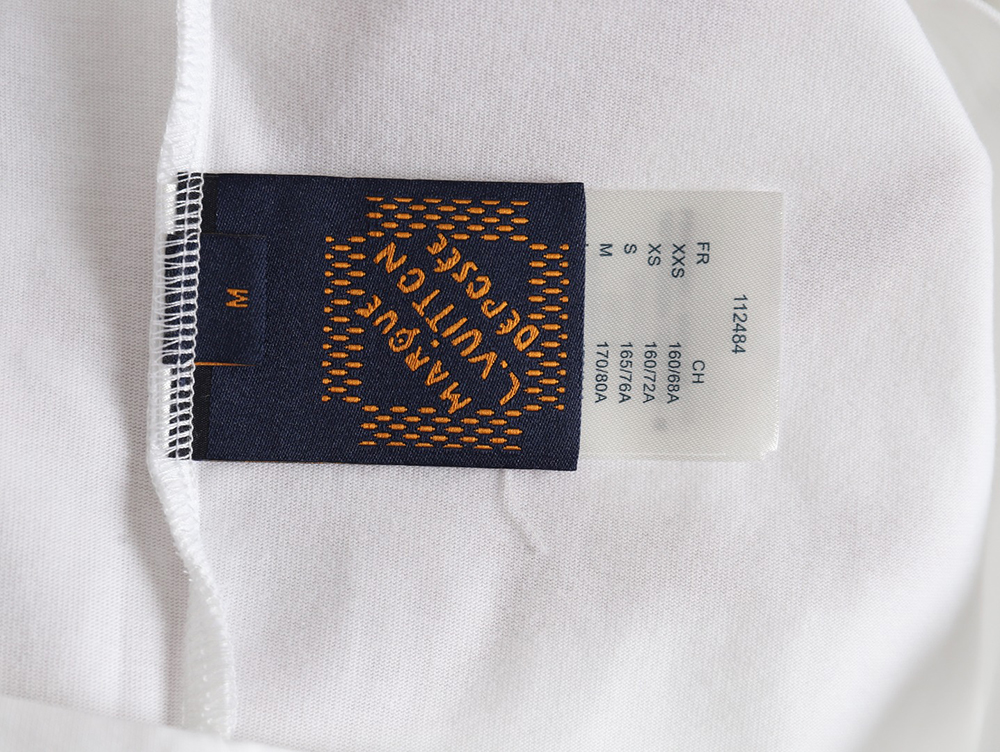 l0*is V*t0n heavy letter embroidered short sleeve