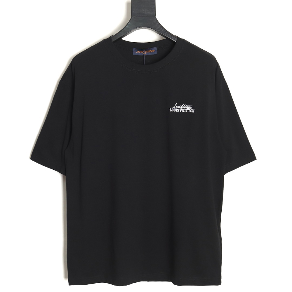 l0*is V*t0n heavy letter embroidered short sleeve tsk1