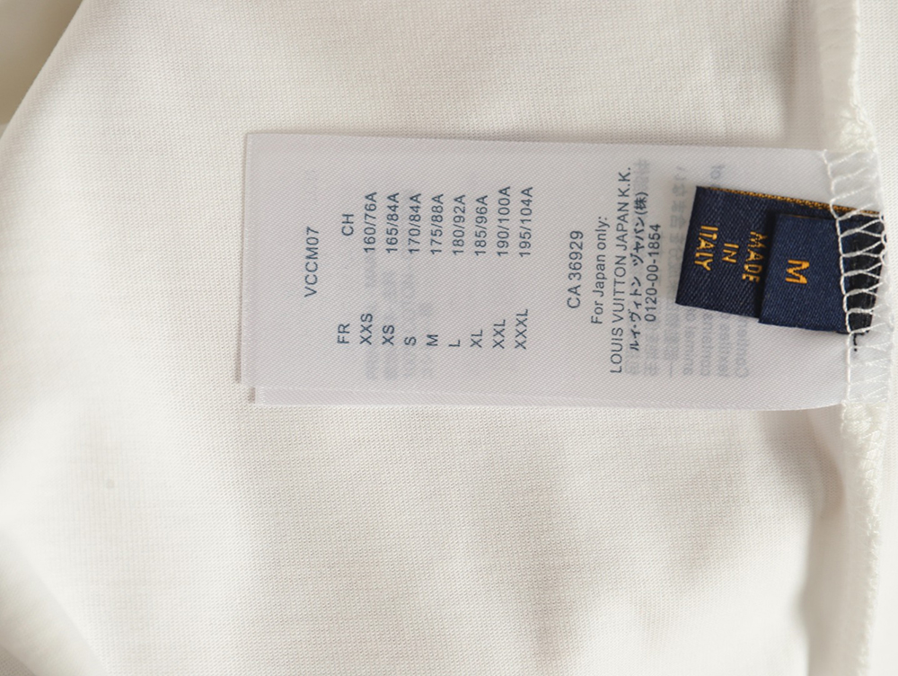 l0*is V*t0n large logo lettering rope embroidery short-sleeved t-shirt