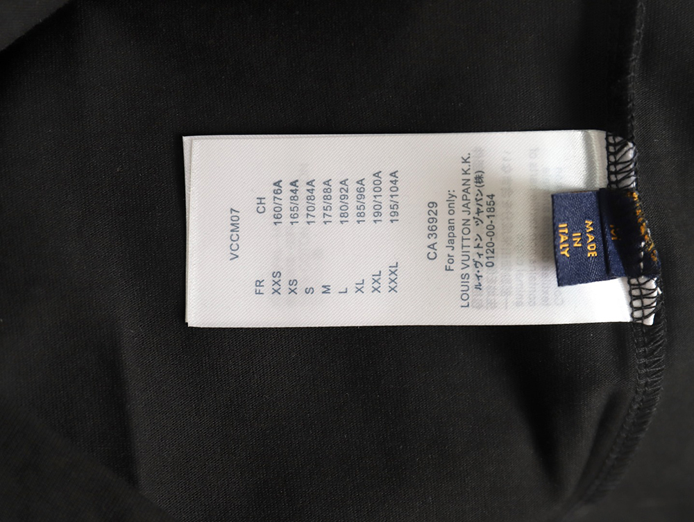 l0*is V*t0n large logo lettering rope embroidery short-sleeved t-shirt tsk1