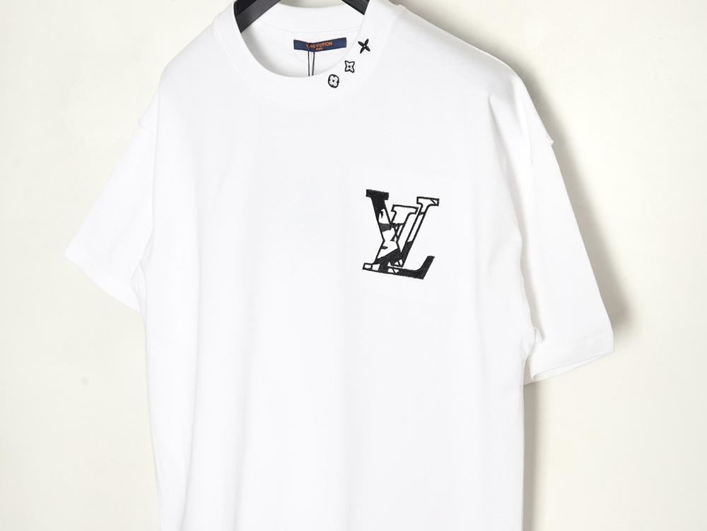 l0*is V*t0n chest ski logo embroidered short sleeve t-shirt