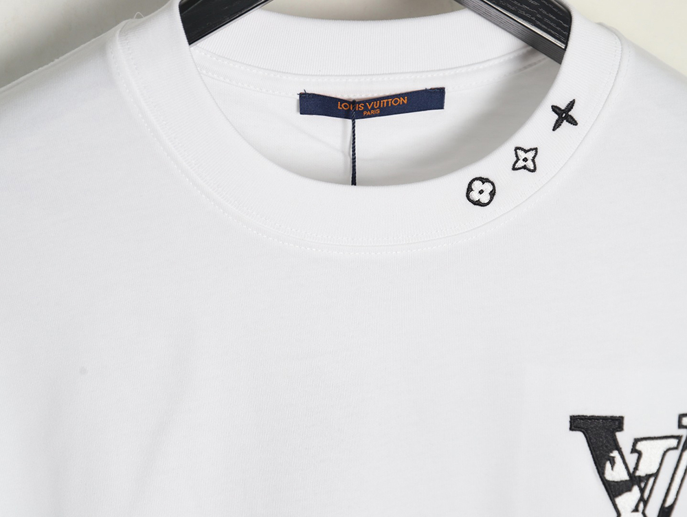 l0*is V*t0n chest ski logo embroidered short sleeve t-shirt