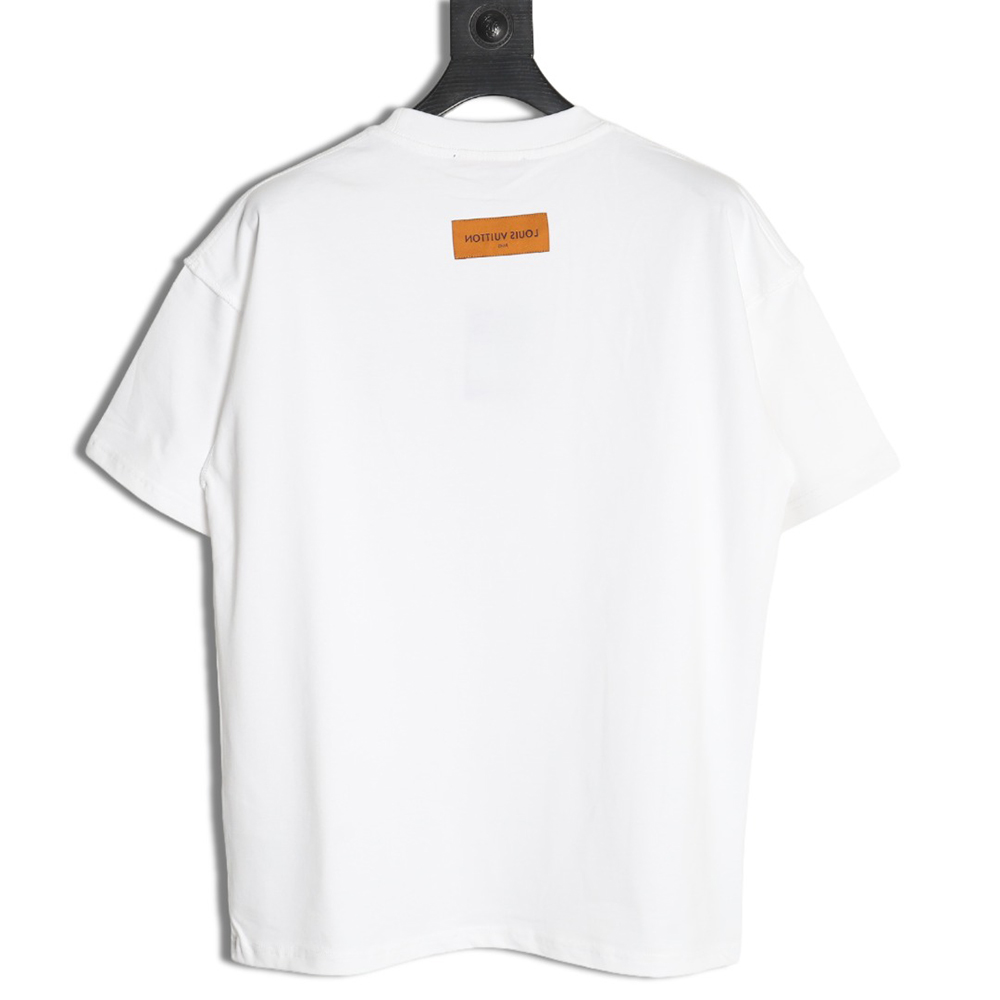 l0*is V*t0n chest ski logo embroidered short sleeve t-shirt