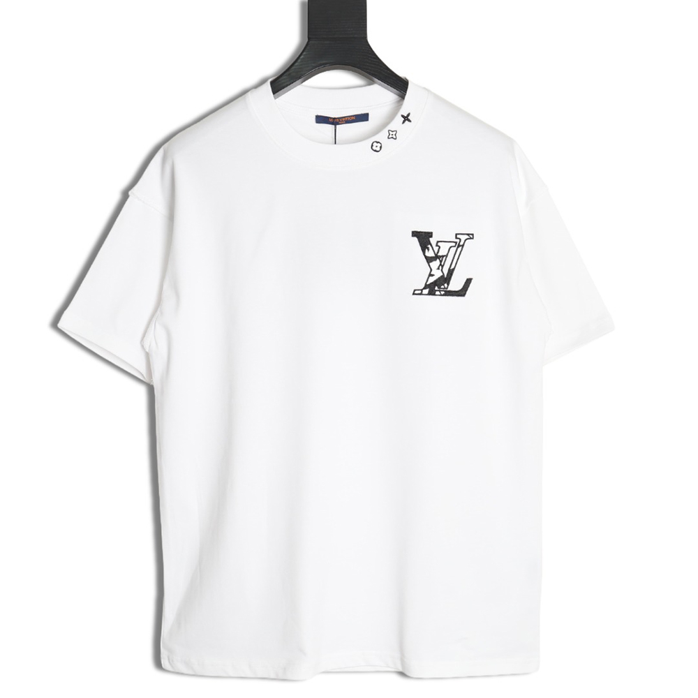 l0*is V*t0n chest ski logo embroidered short sleeve t-shirt