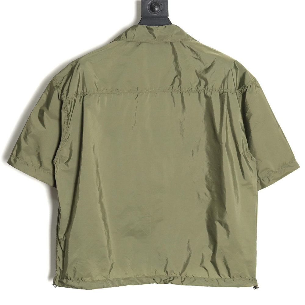 Pra*a minimalist double pocket short sleeve shirt