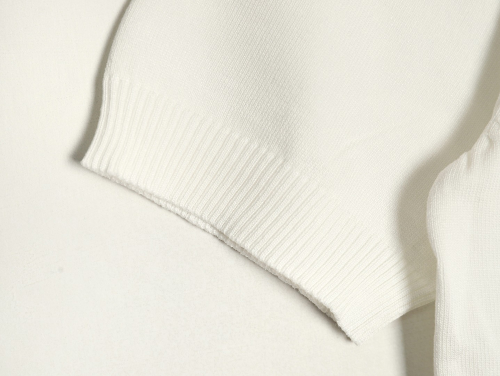 Thom Browne Neckline Tricolor Simple Knitted Round Neck Short Sleeves