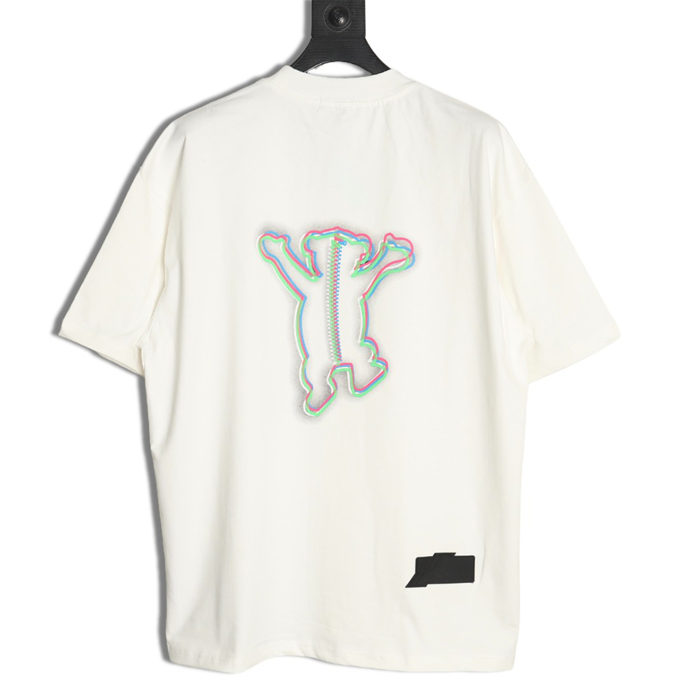 We11 Done Colorful Phantom Bear Print Short Sleeve T-shirt