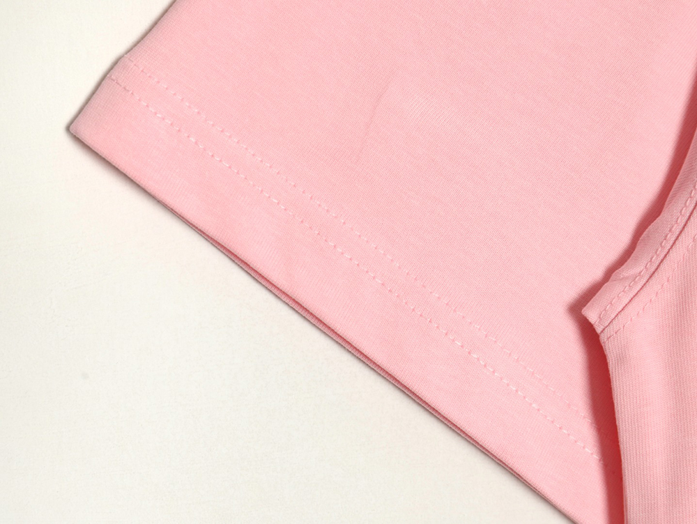 We11 Done leather label silicone 3D print short-sleeved T-shirt