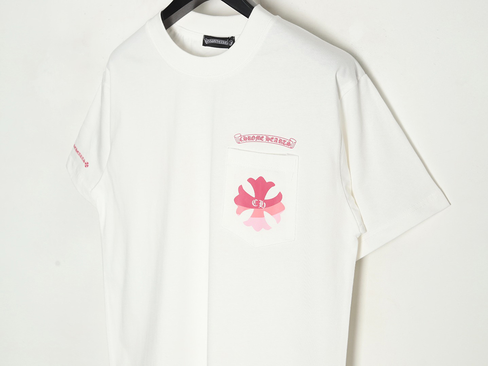 Ch**me He**ts purple horseshoe gradient logo short-sleeved t-shirt