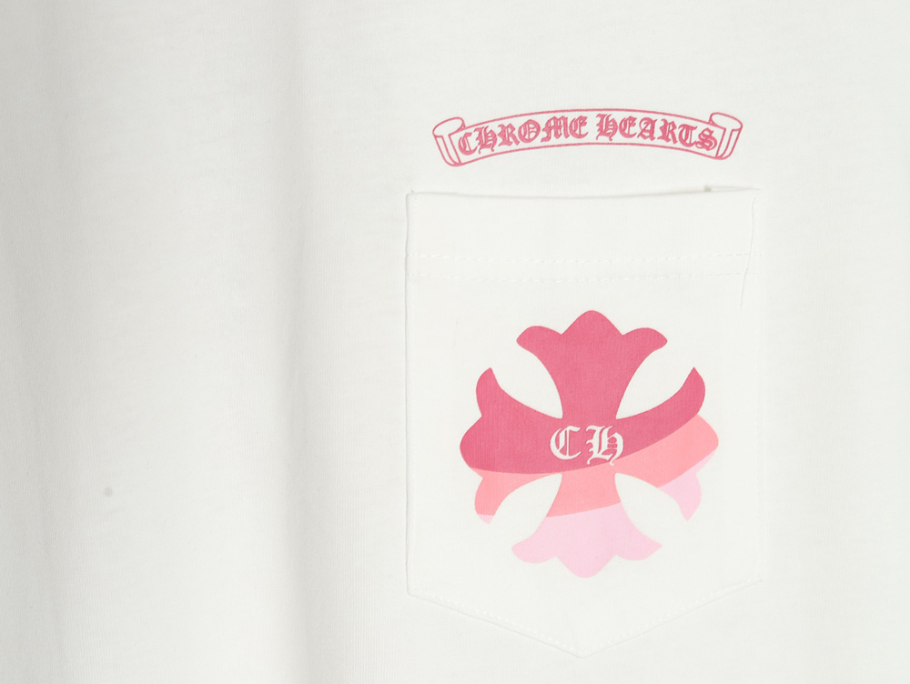 Ch**me He**ts purple horseshoe gradient logo short-sleeved t-shirt