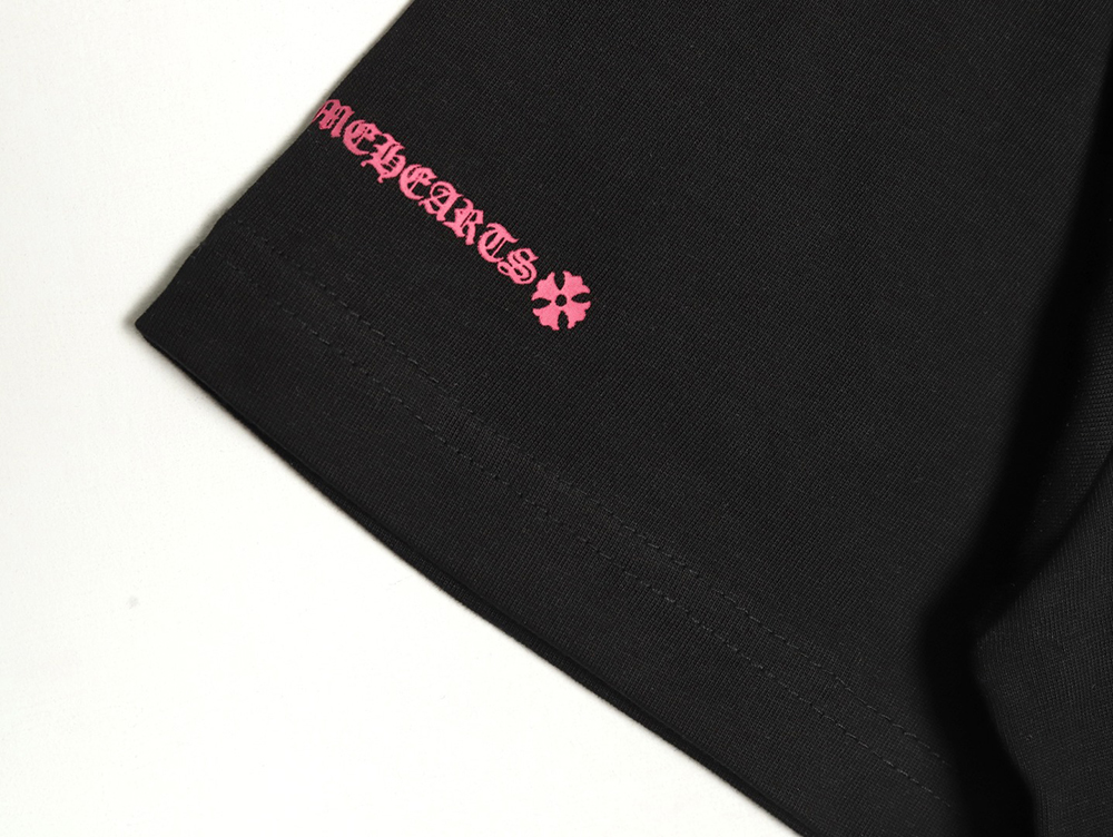 Ch**me He**ts purple horseshoe gradient logo short-sleeved t-shirt tsk1