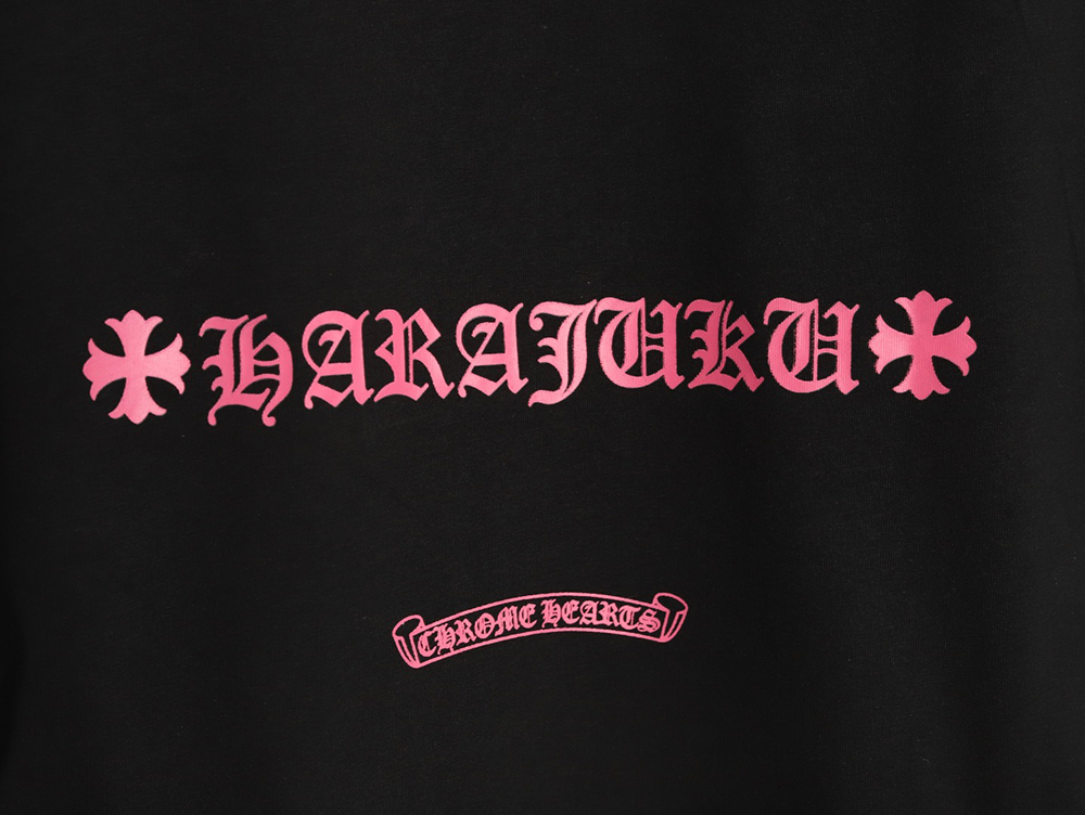 Ch**me He**ts purple horseshoe gradient logo short-sleeved t-shirt tsk1