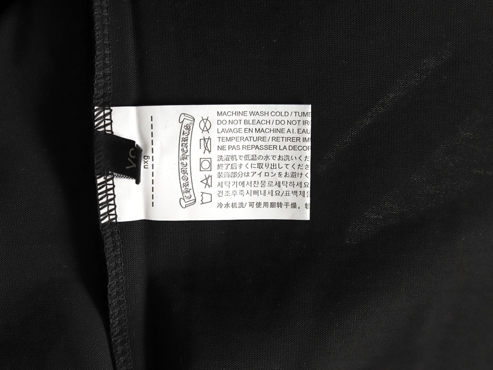 Ch**me He**ts purple horseshoe gradient logo short-sleeved t-shirt tsk1