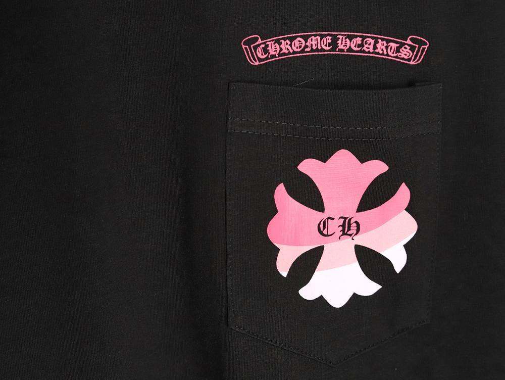 Ch**me He**ts purple horseshoe gradient logo short-sleeved t-shirt tsk1