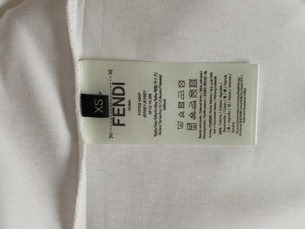 F**di overlapping letters small eyes short sleeve t-shirt