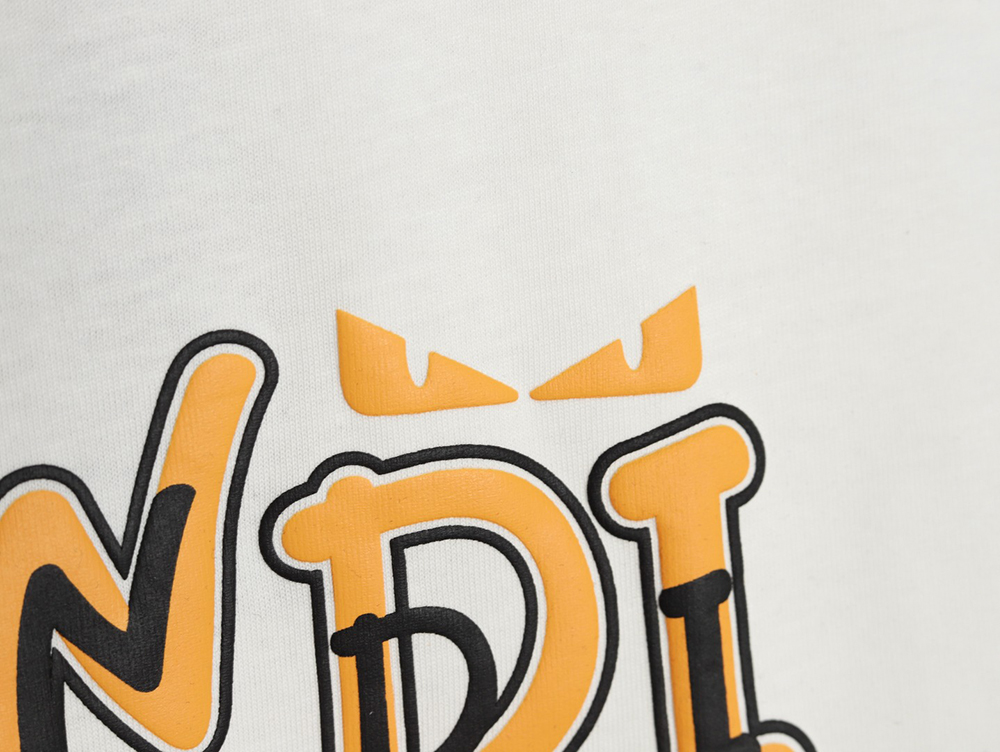 F**di overlapping letters small eyes short sleeve t-shirt