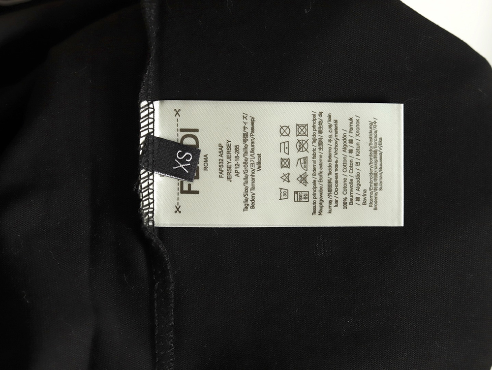 F**di overlapping letters small eyes short sleeve t-shirt tsk1